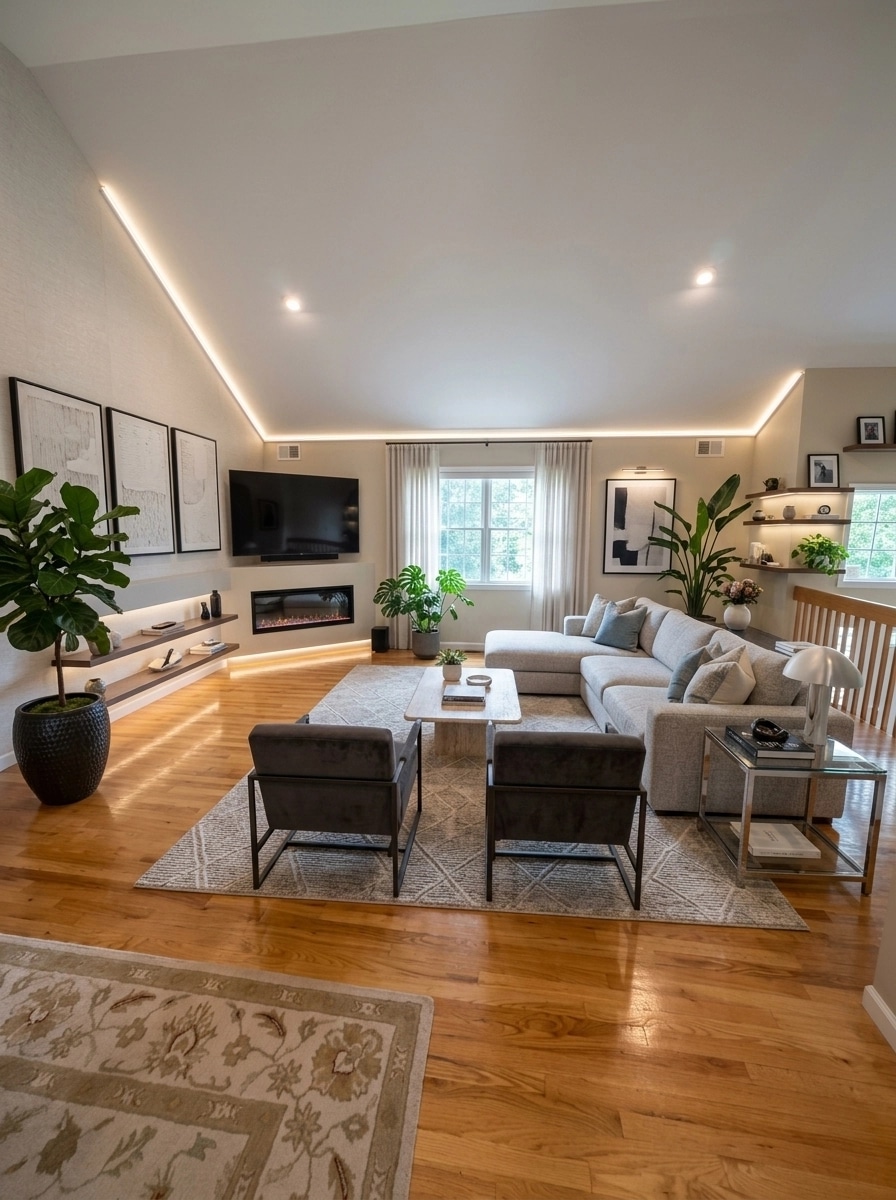Interior design in Contemporary style — Living Room by GenRoom AI