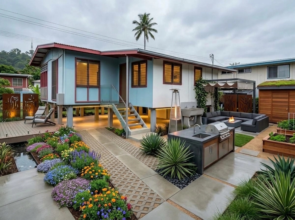 Landscape design in Contemporary Yard style — Yard by GenRoom AI