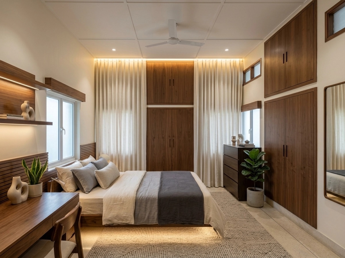Minimalism Bedroom design — interior photo by GenRoom AI