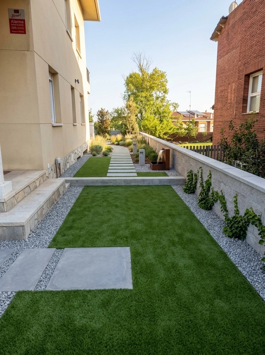 Landscape design in Minimalist Yard style — Yard by GenRoom AI