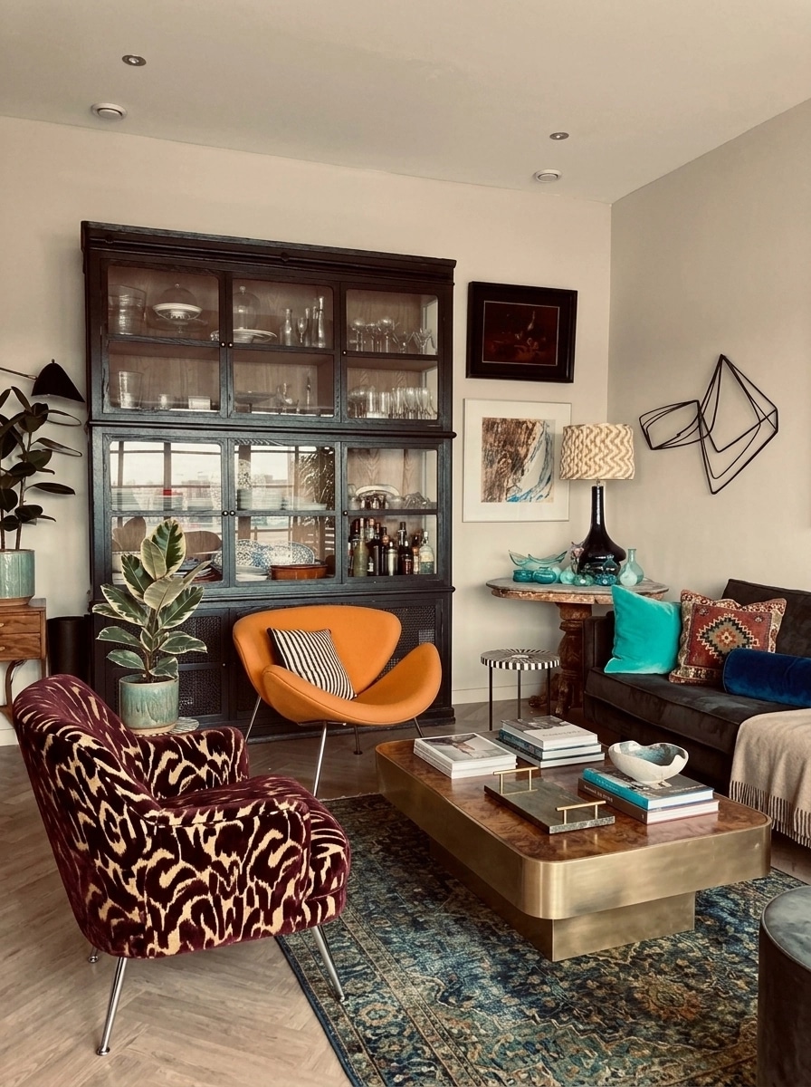 Interior design in Eclectic style — Living Room by GenRoom AI