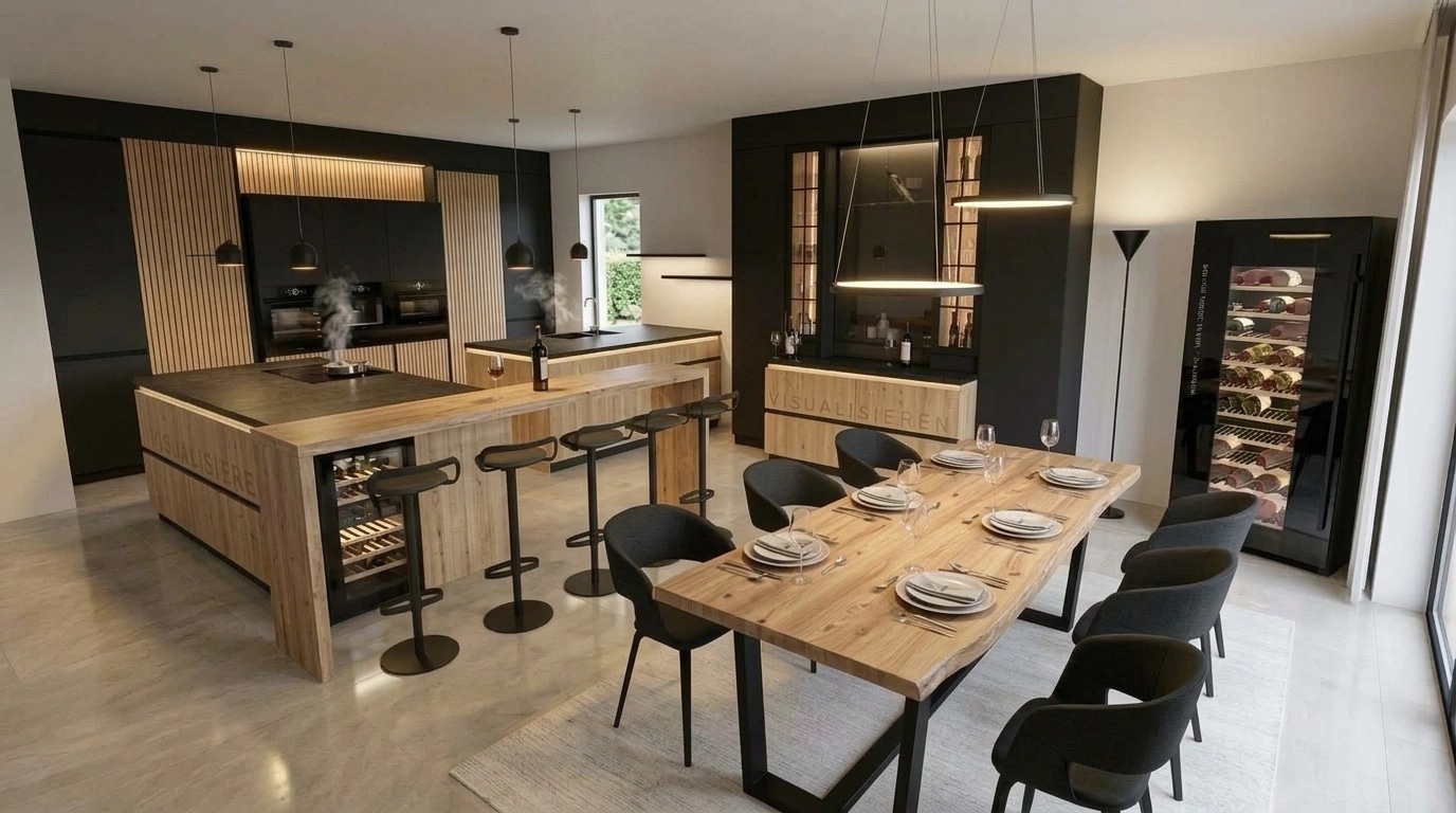 Kitchen interior in no_style style — photo by GenRoom AI