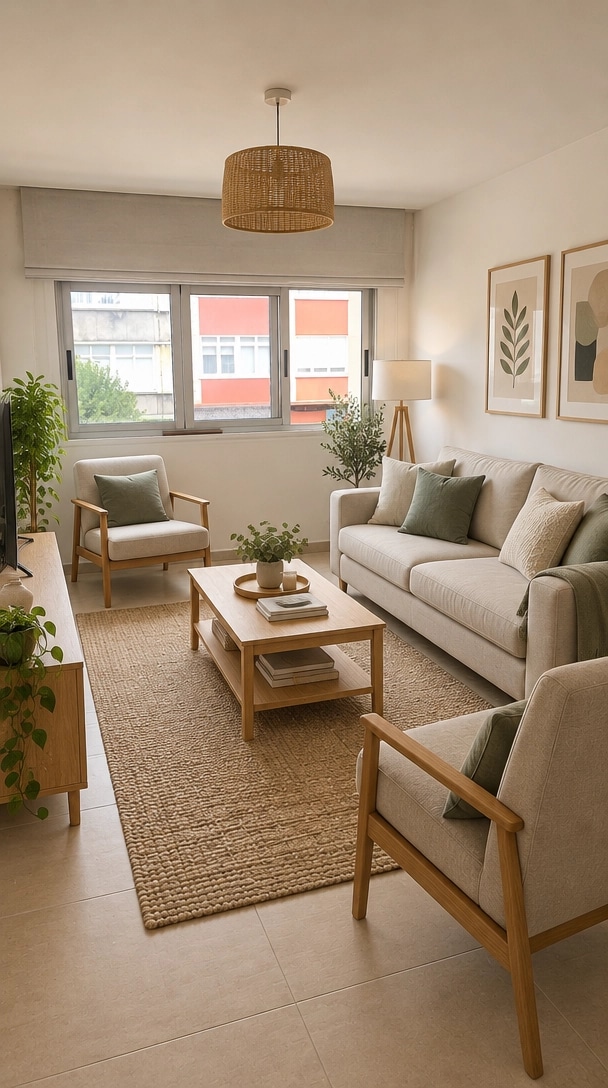 Interior design in Scandinavian style — Living Room by GenRoom AI