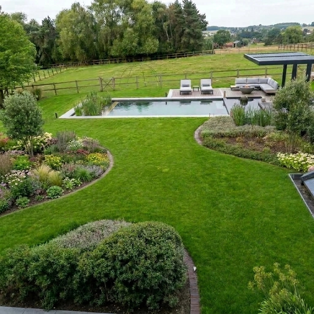 Landscape design in Contemporary Yard style — Yard by GenRoom AI