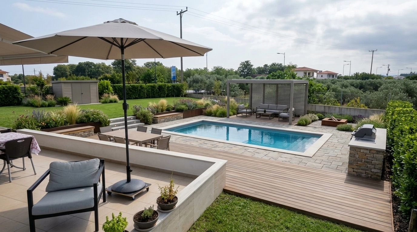 Contemporary Yard Yard design — yard photo by GenRoom AI