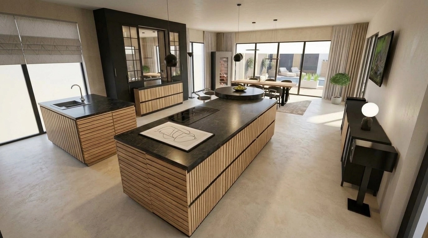 Kitchen interior in no_style style — photo by GenRoom AI