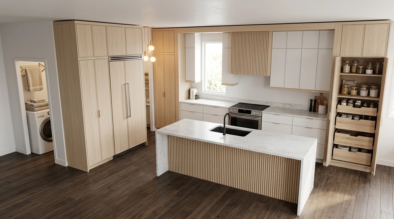 Scandinavian Kitchen design — interior photo by GenRoom AI