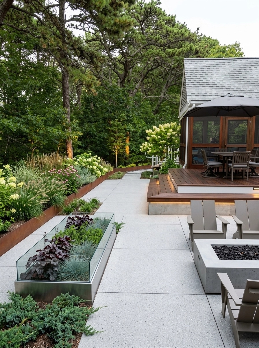 Landscape design in Contemporary Yard style — Yard by GenRoom AI