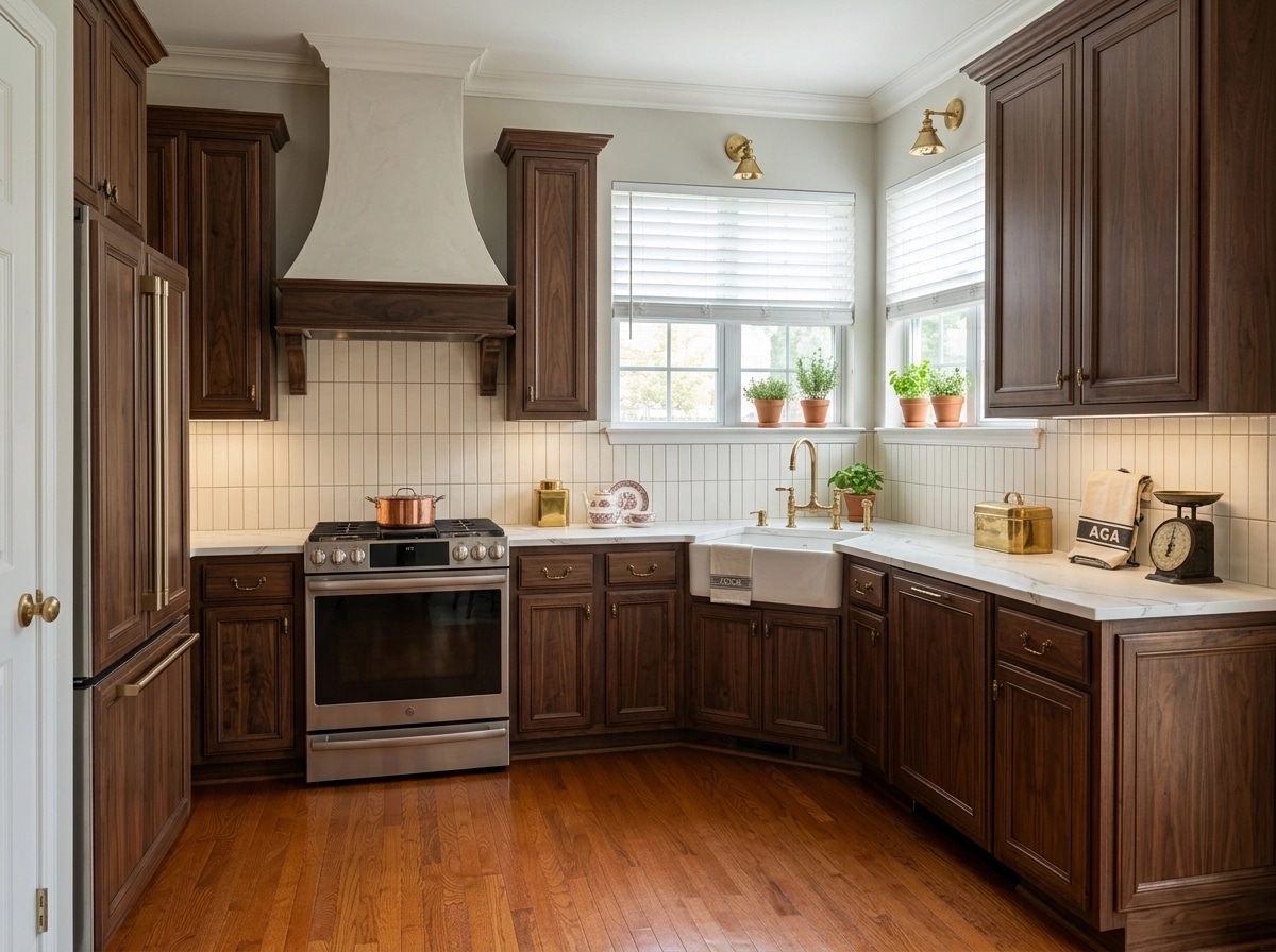 Kitchen interior in British style — photo by GenRoom AI