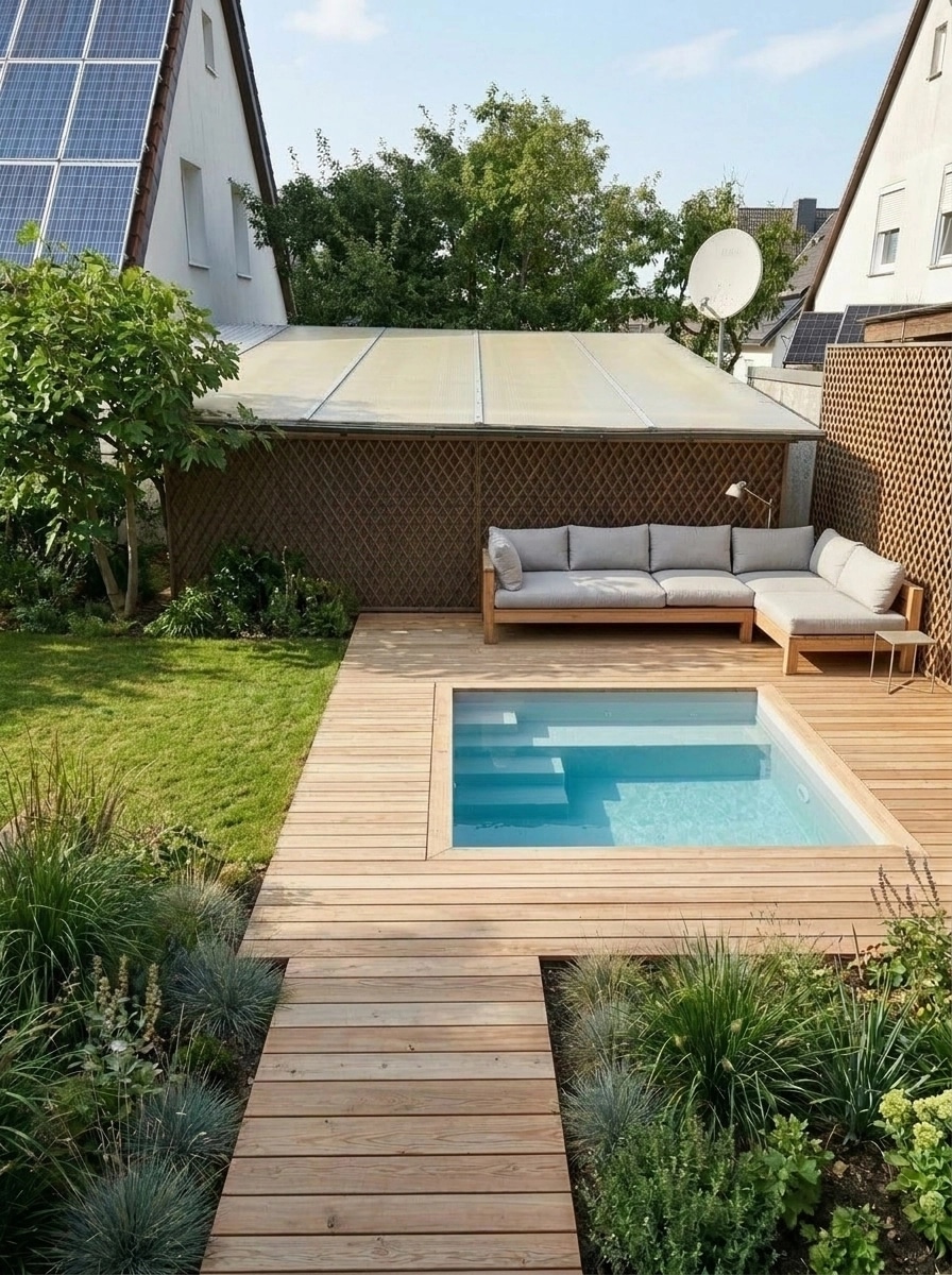 Landscape design in Scandinavian Garden style — Yard by GenRoom AI