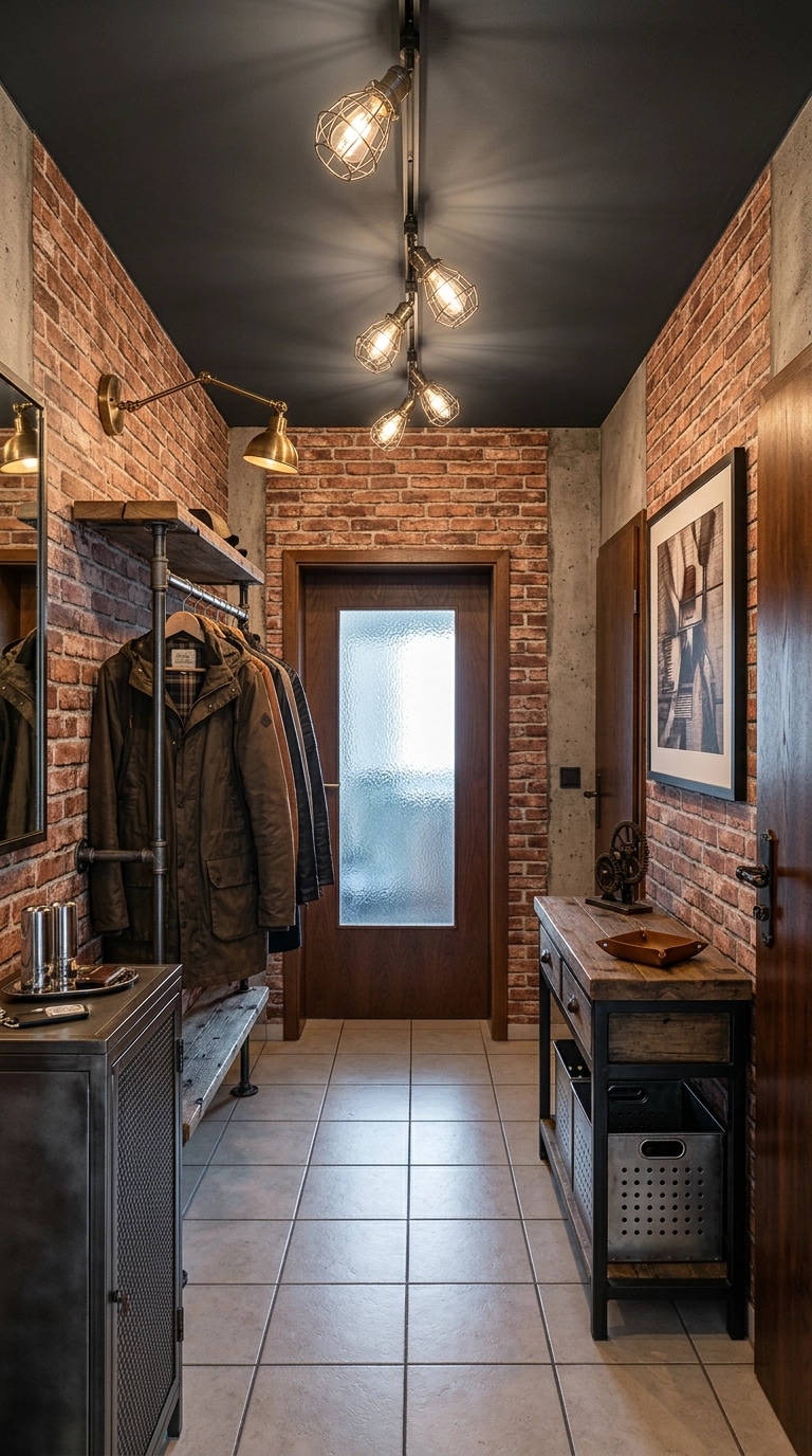 Interior design in Loft / Industrial style — Hallway by GenRoom AI