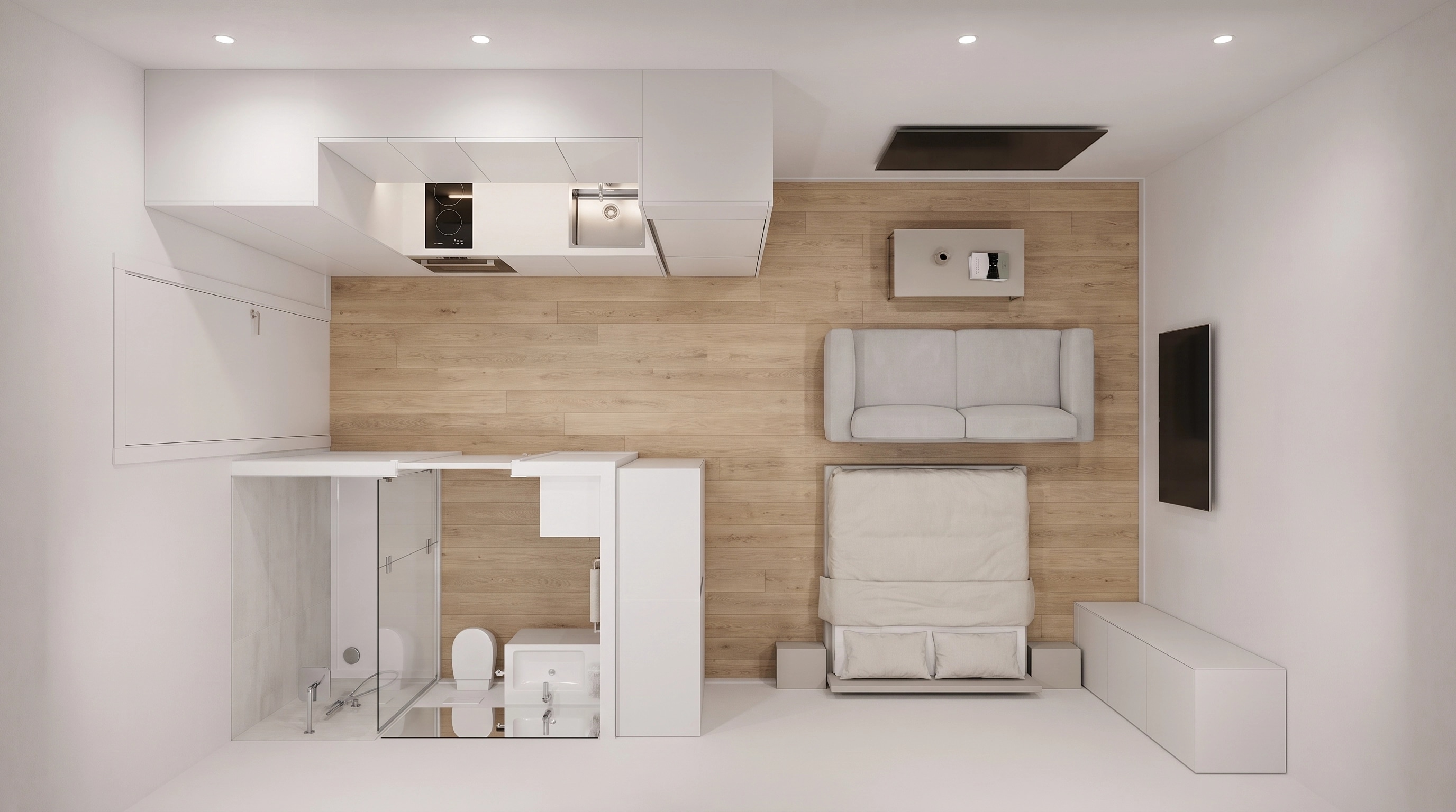 Minimalism Living Room design — interior photo by GenRoom AI