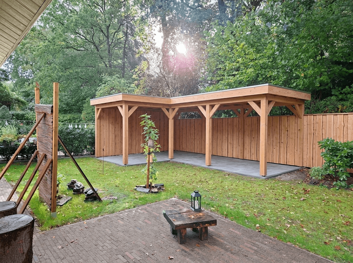 Landscape design in Country Rustic Garden style — Yard by GenRoom AI