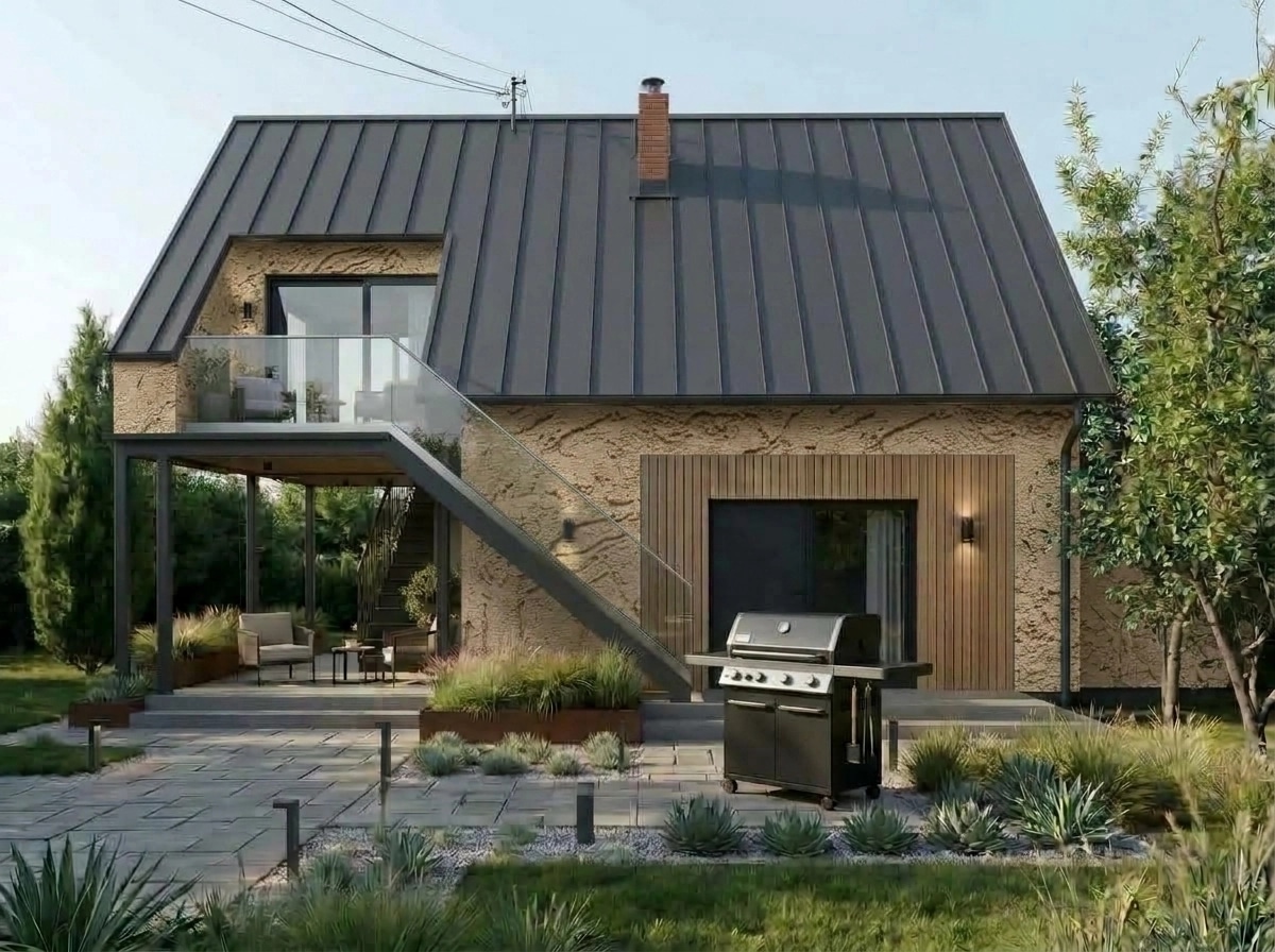 Design de façade en style Contemporary Facade — Façade par GenRoom AI