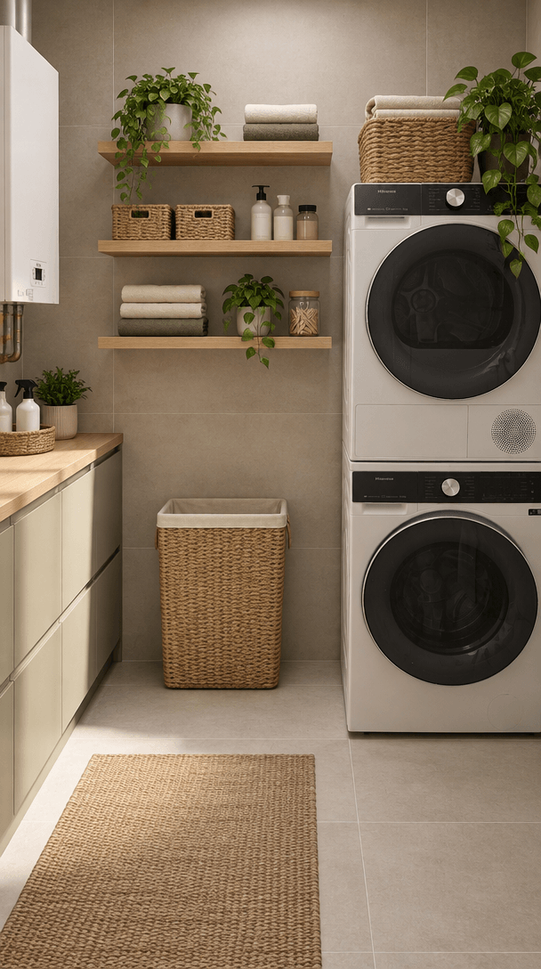 Interior design in Minimalism style — laundry by GenRoom AI