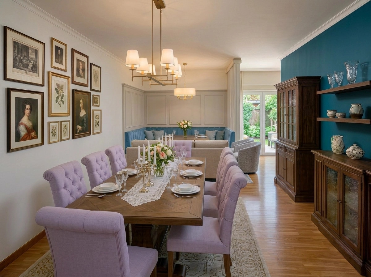 Interior design in Transitional style — dining_room by GenRoom AI
