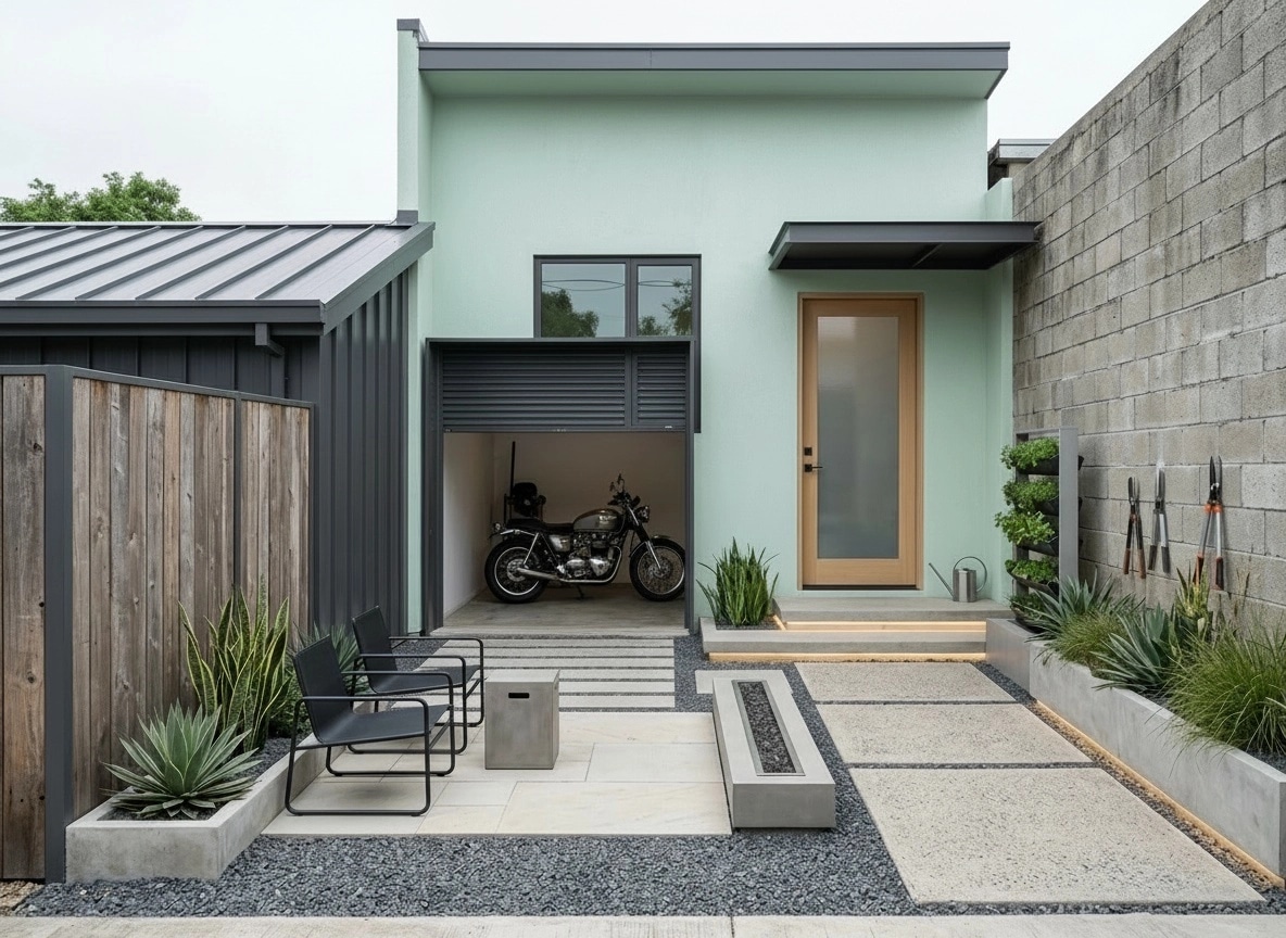Landscape design in Minimalist Yard style — Yard by GenRoom AI