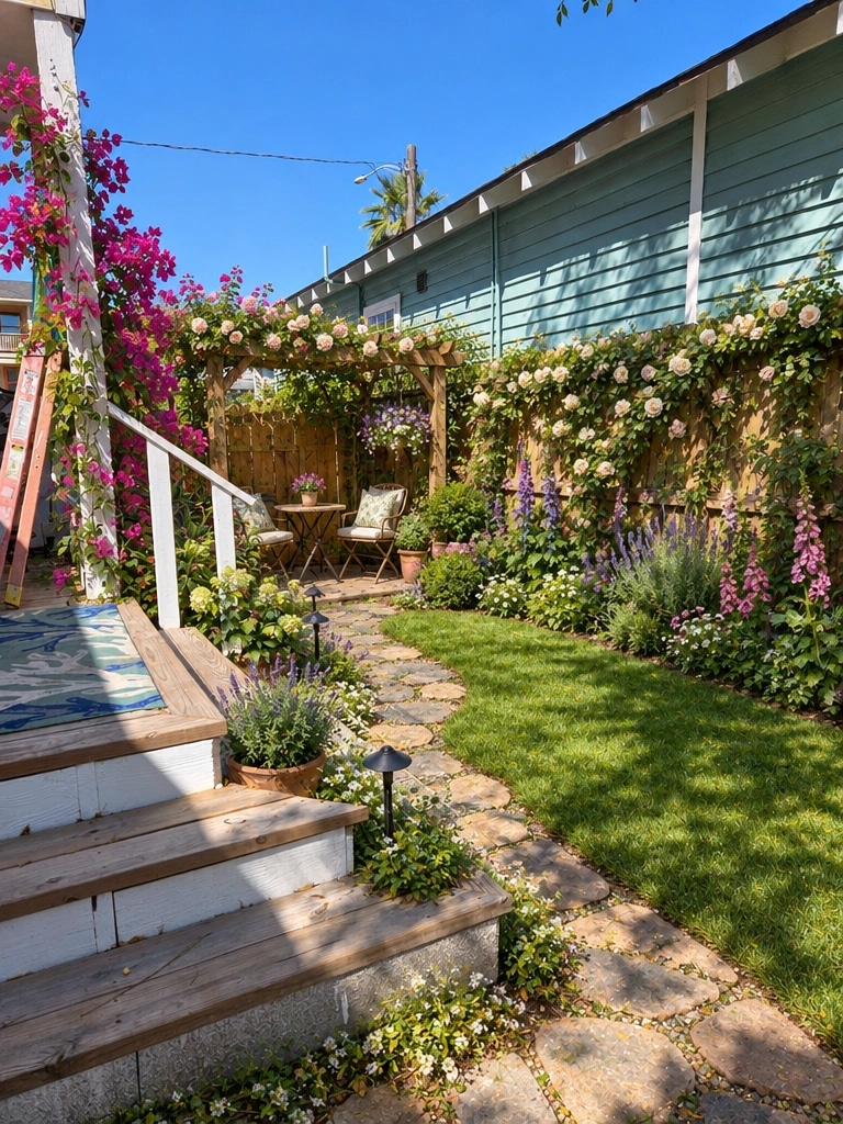 Landscape design in English Cottage Garden style — Yard by GenRoom AI
