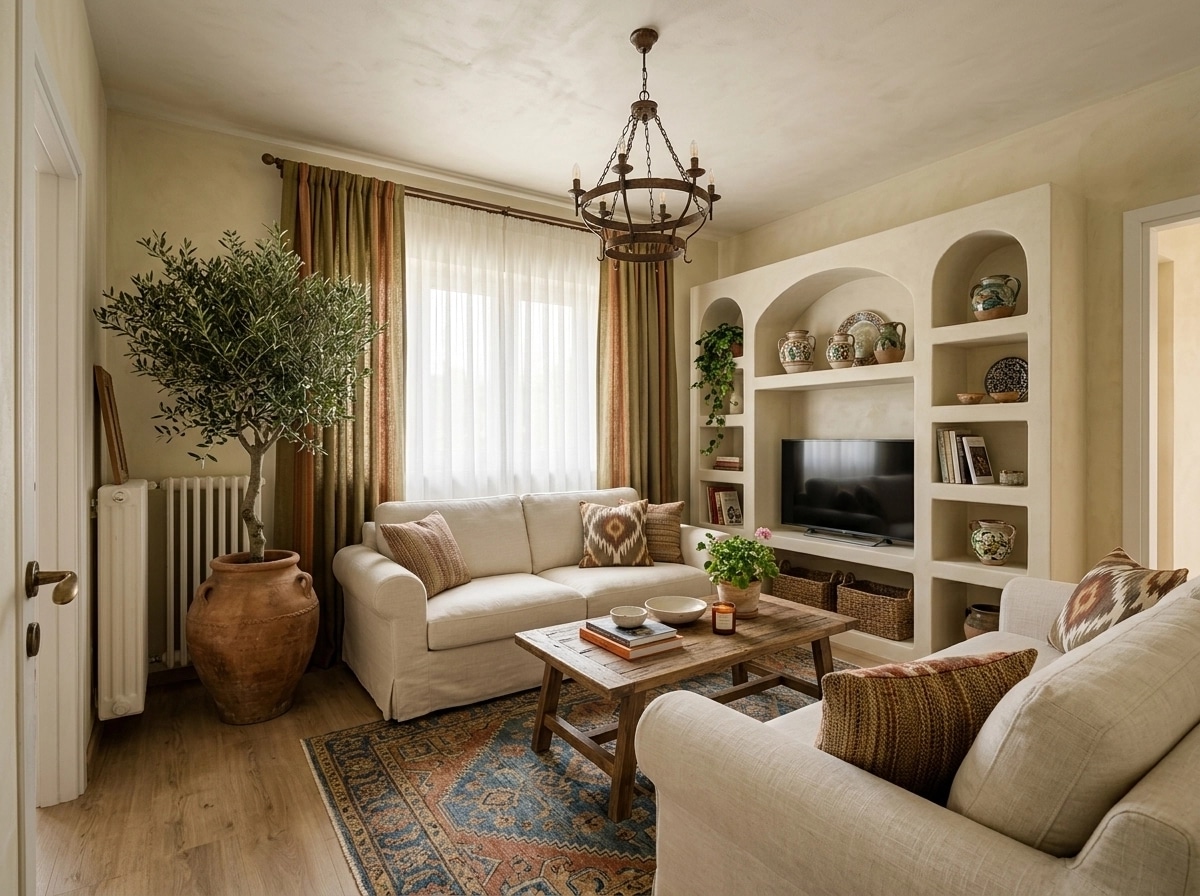 Interior design in Mediterranean style — Living Room by GenRoom AI