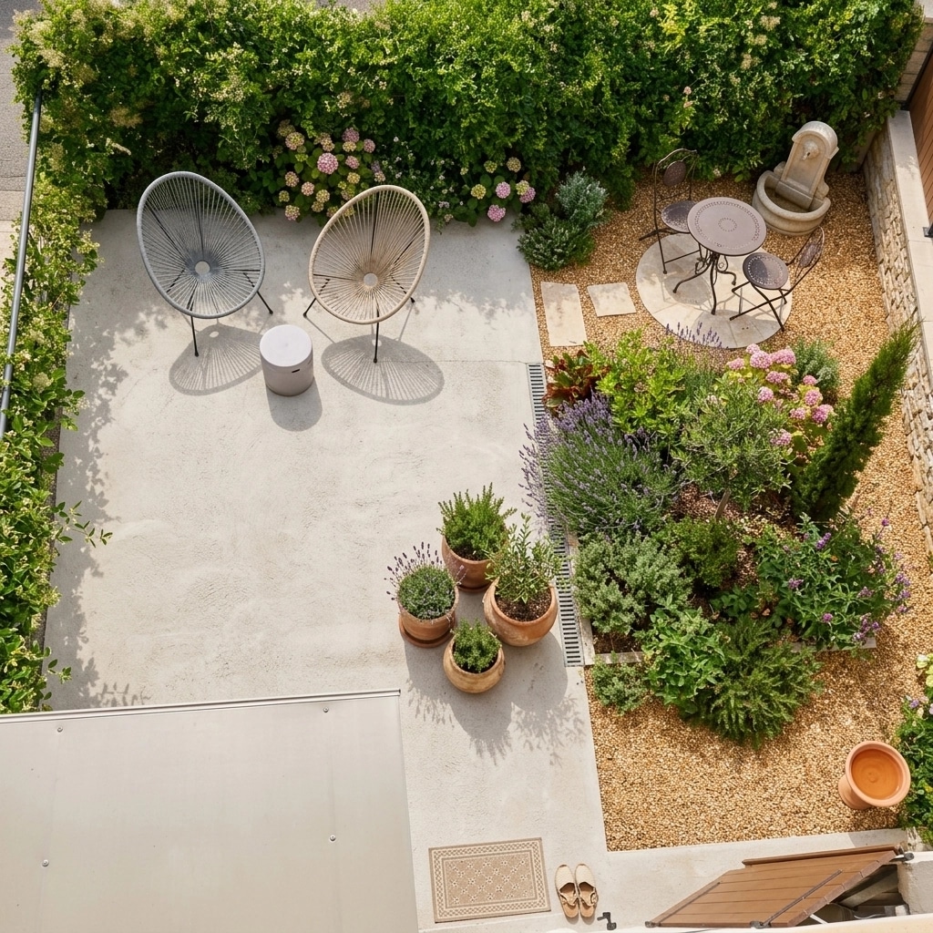 Provence Garden Yard design — yard photo by GenRoom AI
