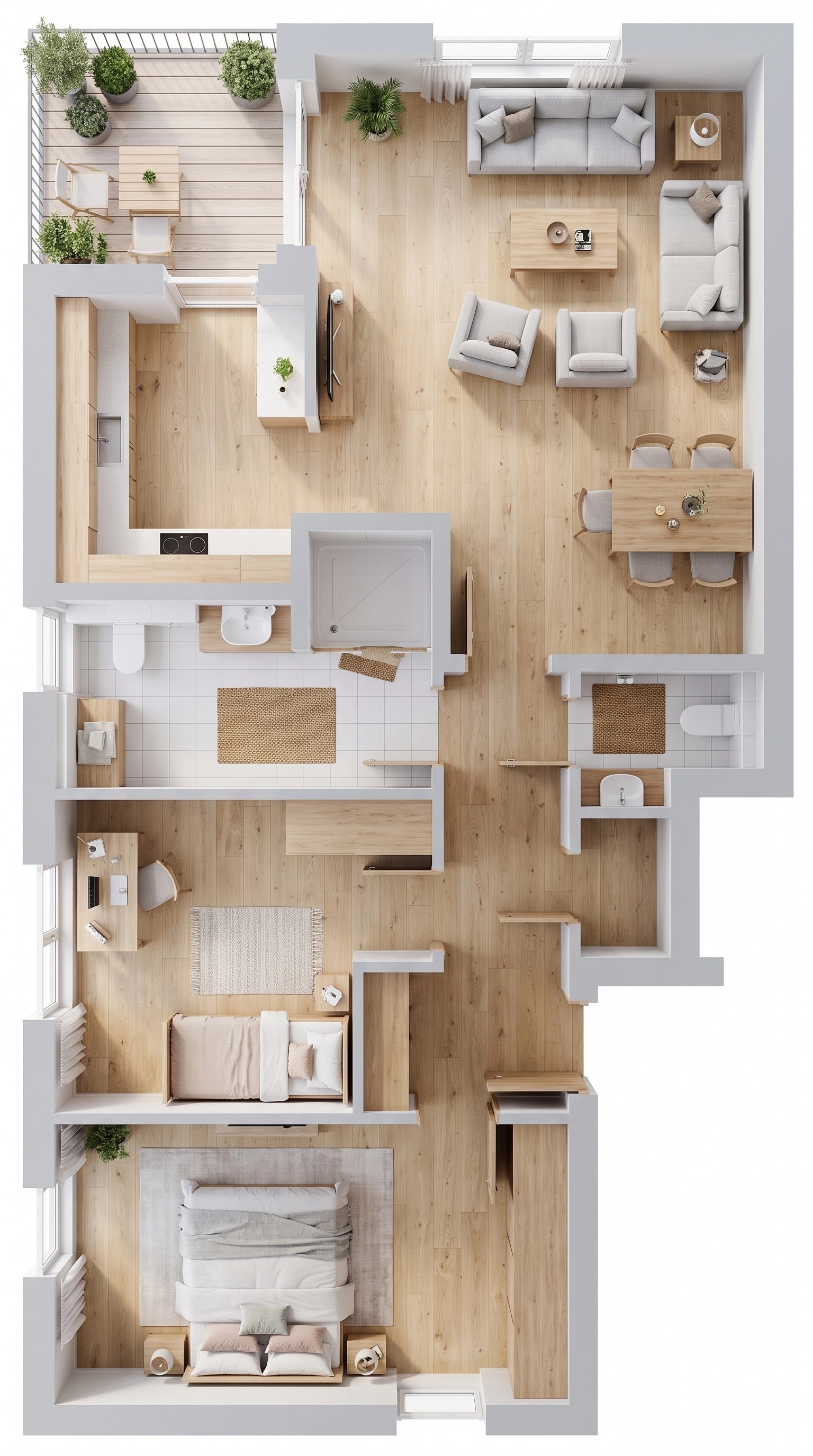 Scandinavian Living Room design — interior photo by GenRoom AI