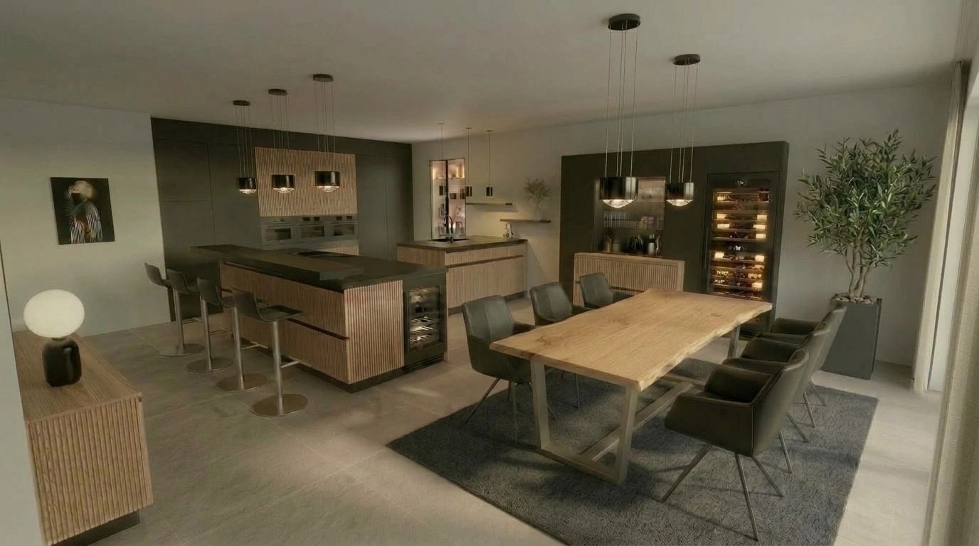 Kitchen interior in no_style style — photo by GenRoom AI