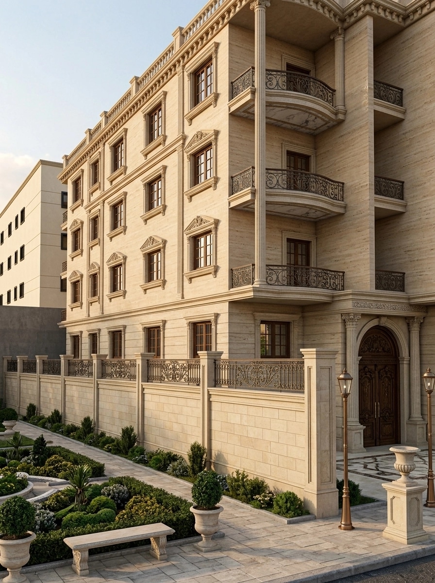 Diseño de fachada en estilo Classic Facade — Fachada por GenRoom AI