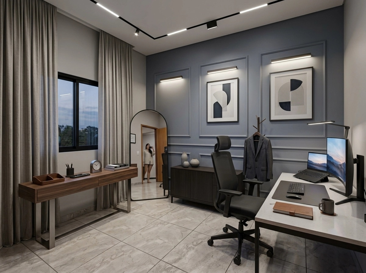 Interior design in Contemporary style — Office by GenRoom AI