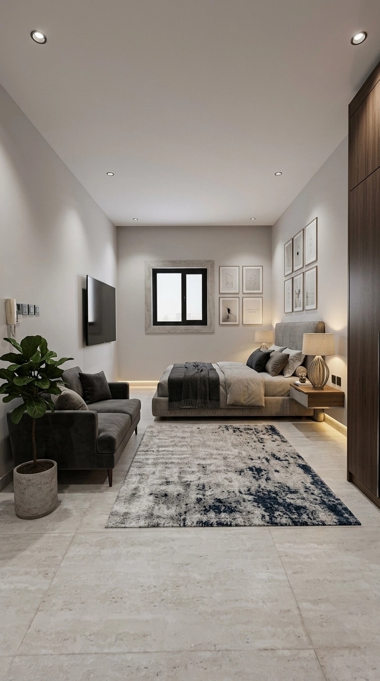 Contemporary Bedroom design — interior photo by GenRoom AI