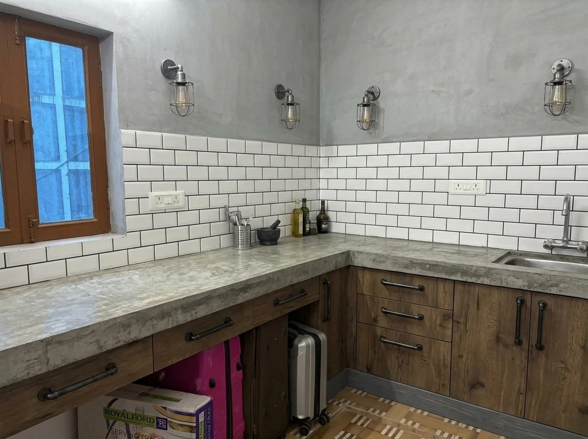 Kitchen interior in Loft / Industrial style — photo by GenRoom AI