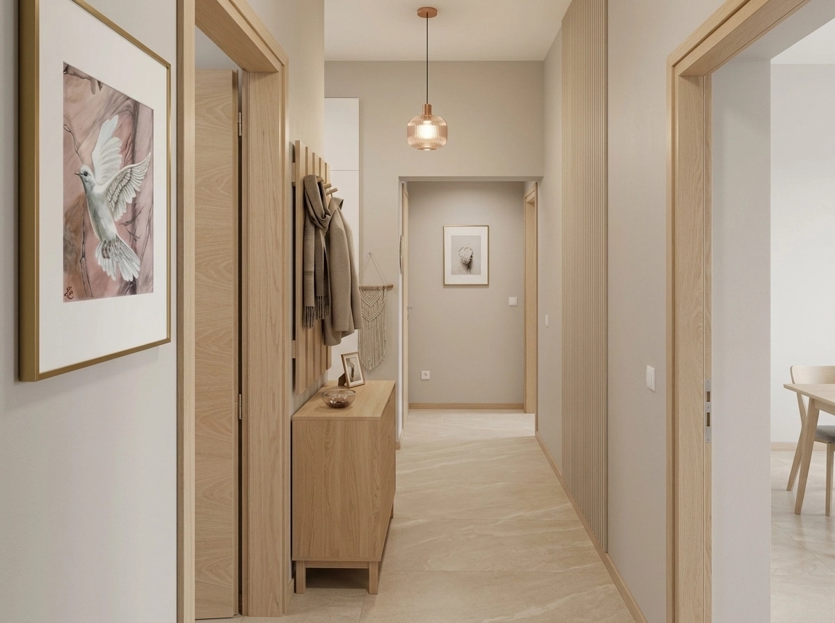 Interior design in Scandinavian style — Hallway by GenRoom AI