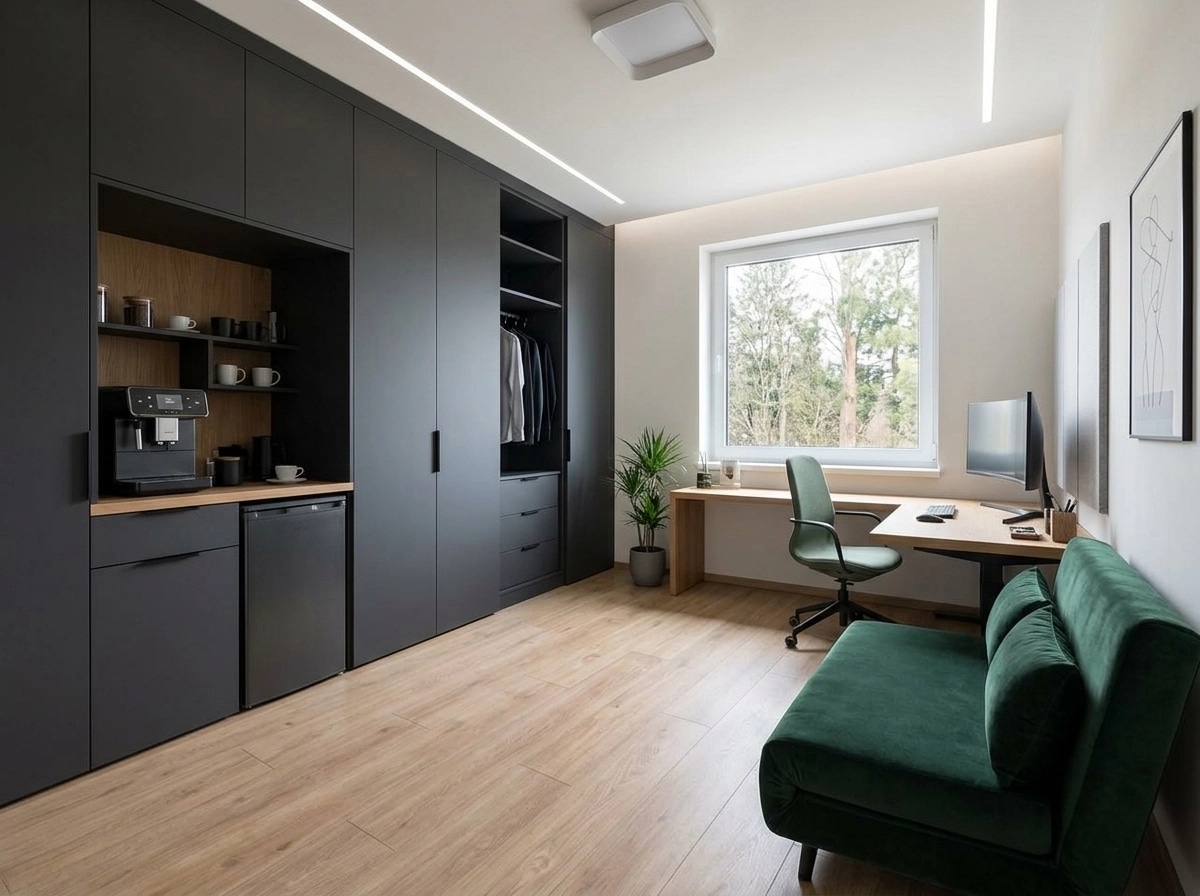 Interior design in Minimalism style — home_office by GenRoom AI