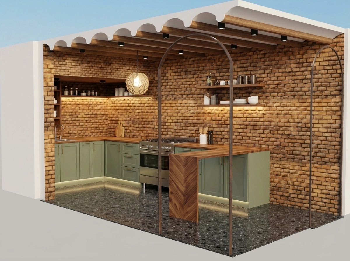 Kitchen interior in no_style style — photo by GenRoom AI