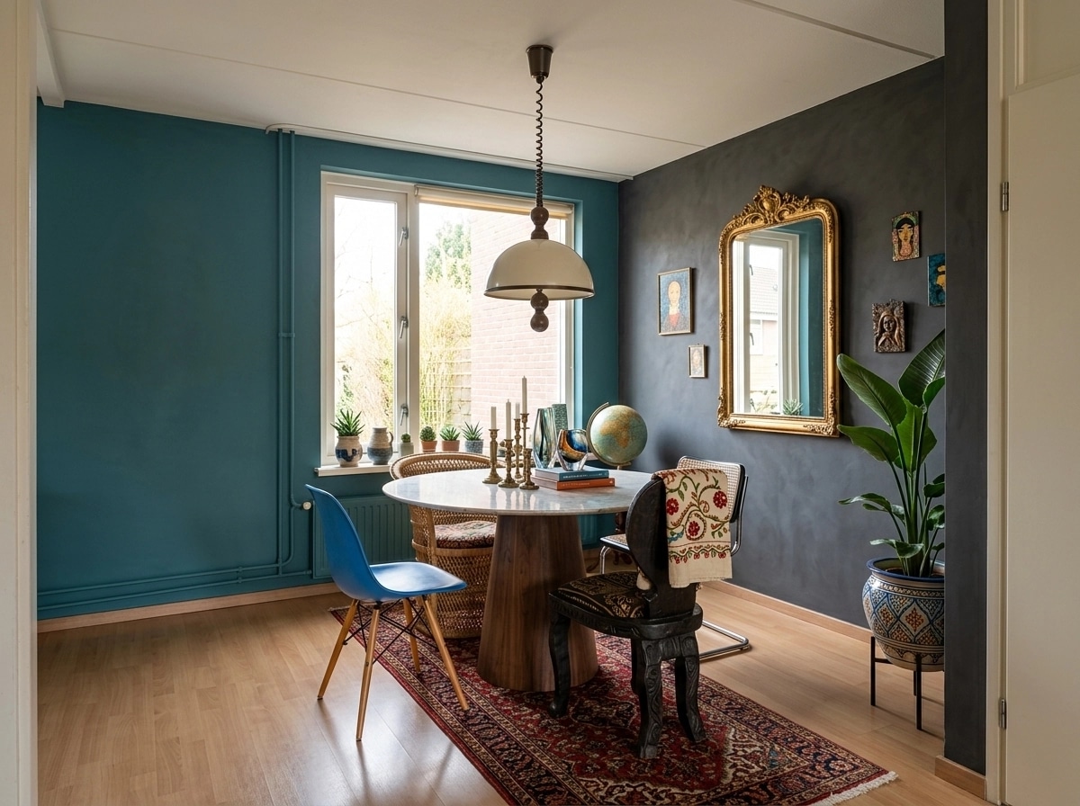 Interior design in Eclectic style — dining_room by GenRoom AI