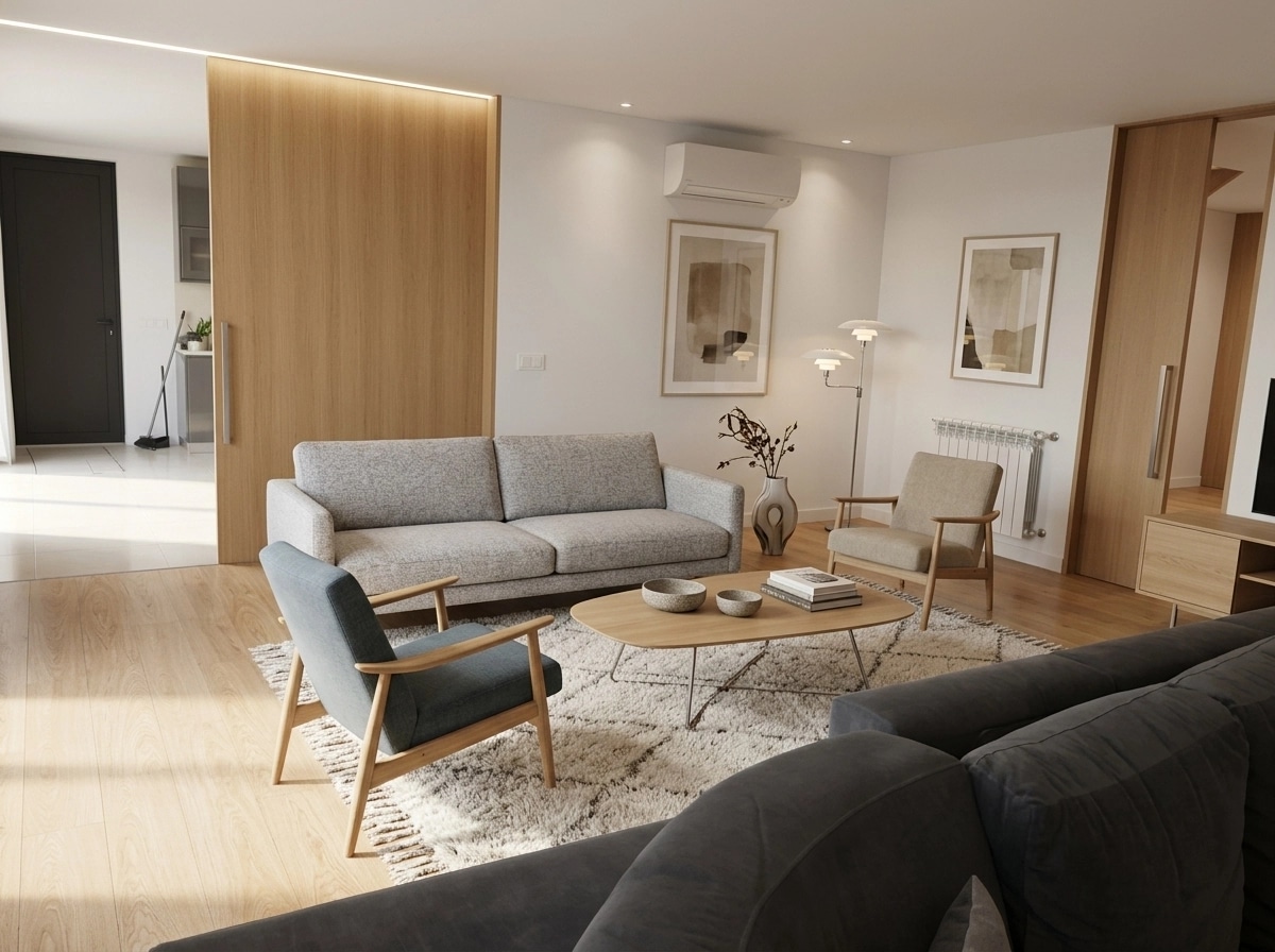 Scandinavian Living Room design — interior photo by GenRoom AI