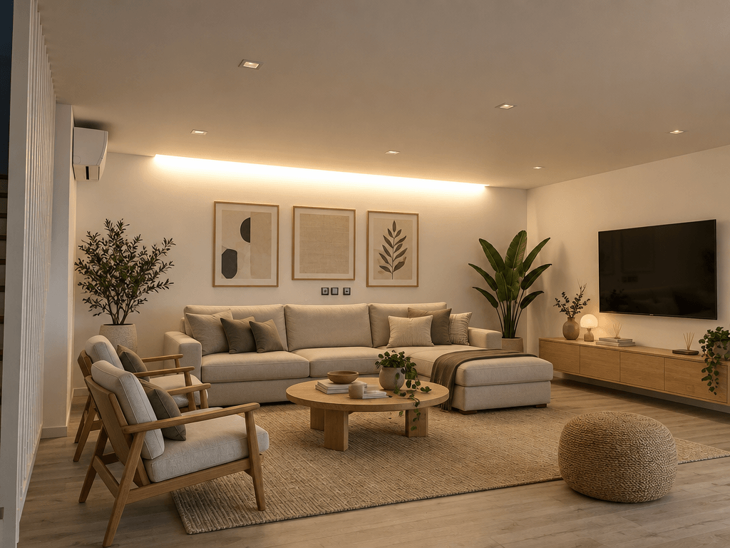 Interior design in Scandinavian style — Living Room by GenRoom AI