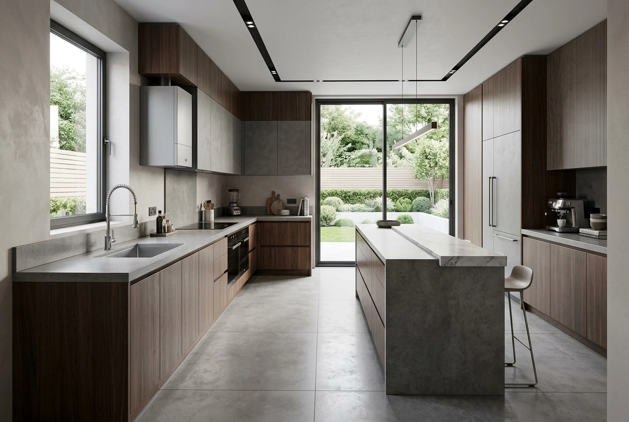 Kitchen interior in Contemporary style — photo by GenRoom AI