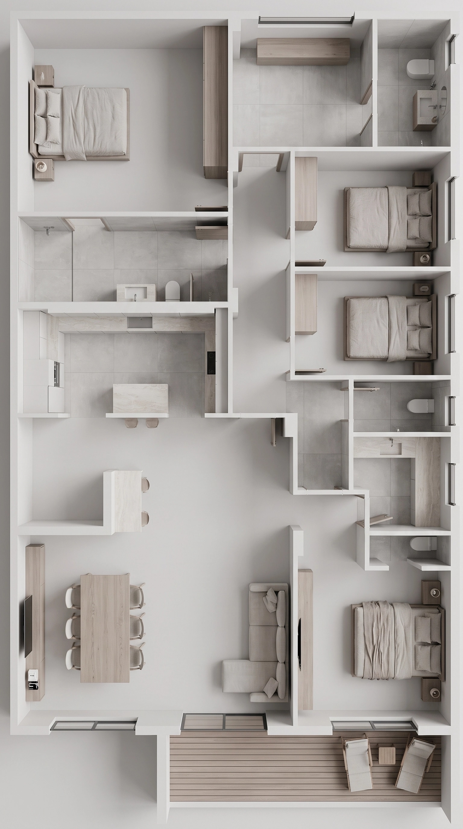 Minimalism Living Room design — interior photo by GenRoom AI