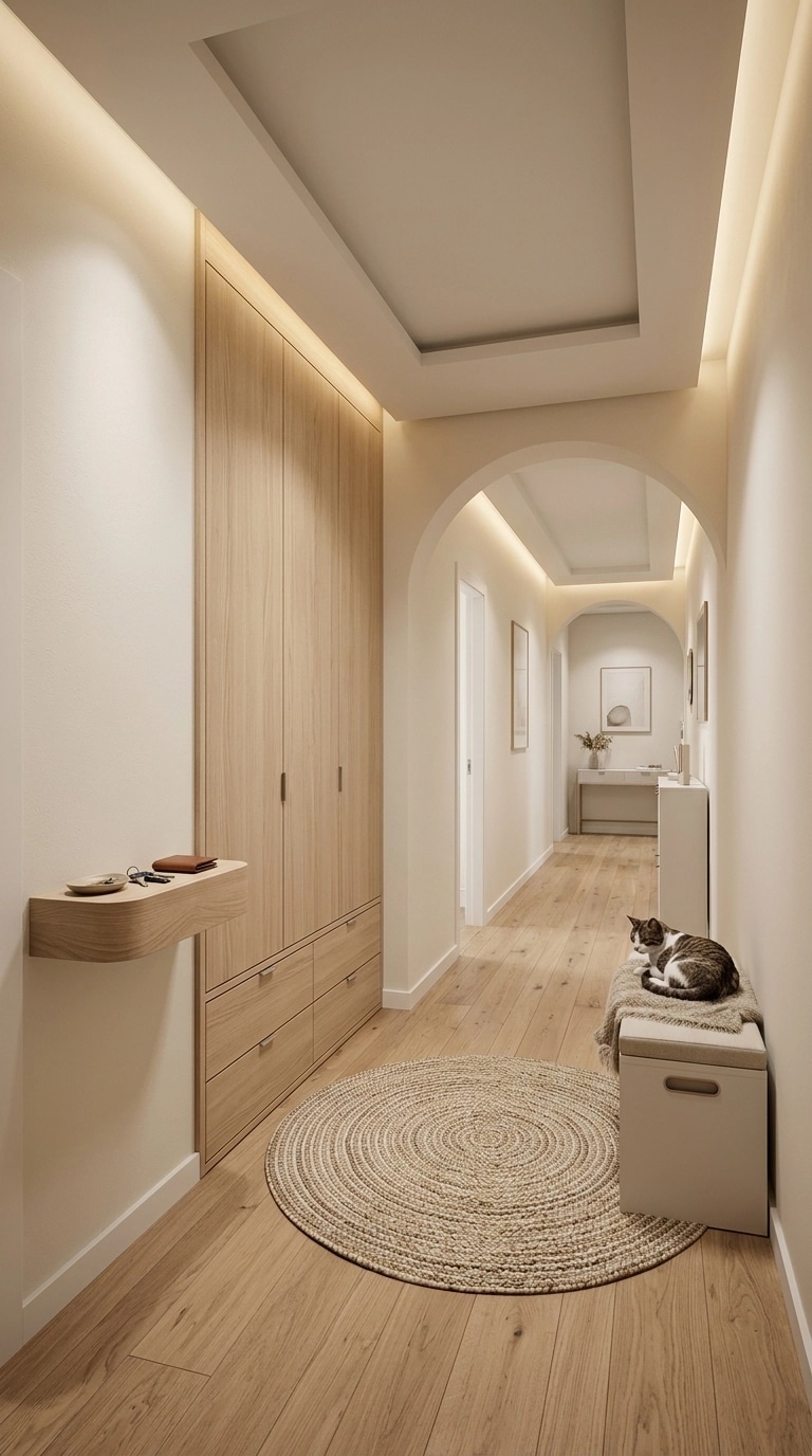 Interior design in Scandinavian style — lobby by GenRoom AI