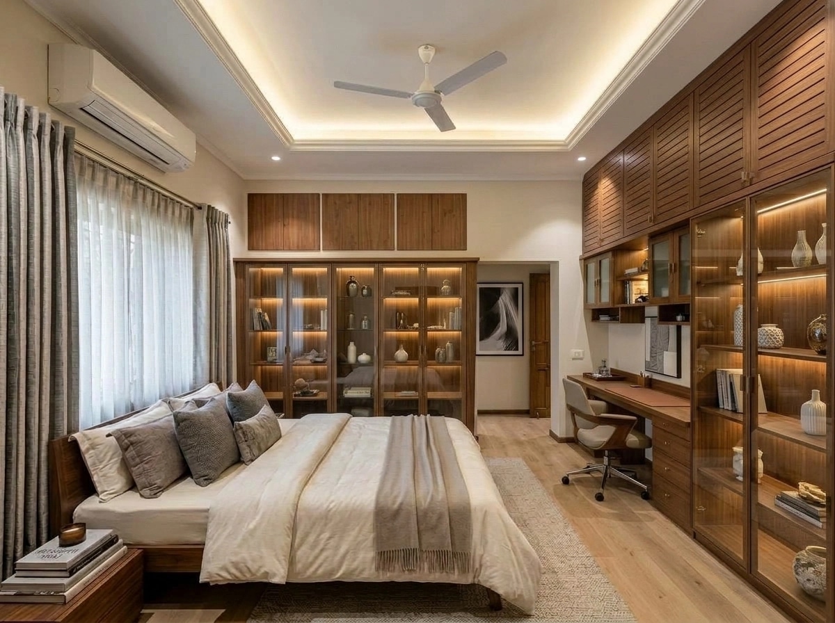 Contemporary Bedroom design — interior photo by GenRoom AI