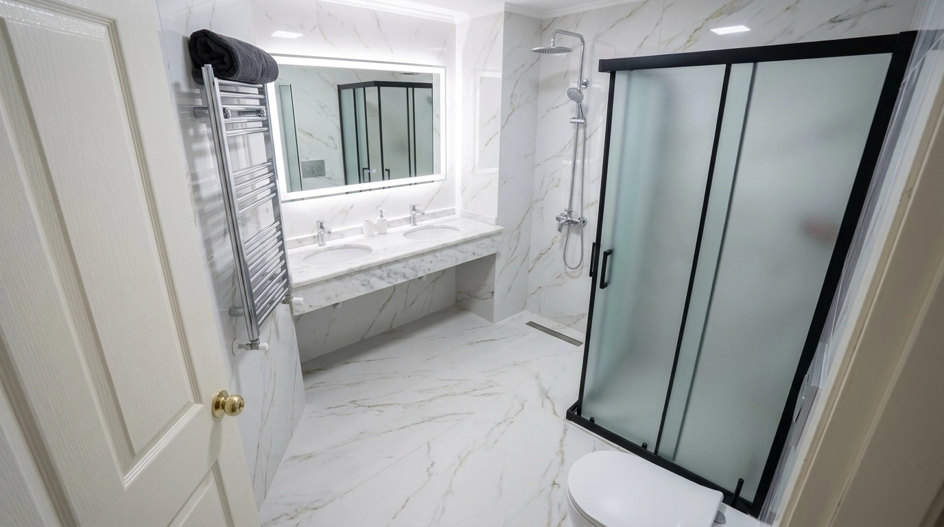 Bathroom interior in no_style style — photo by GenRoom AI