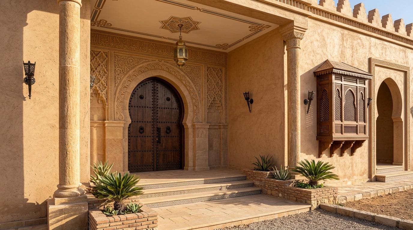Arabian Facade Facade design — facade photo by GenRoom AI