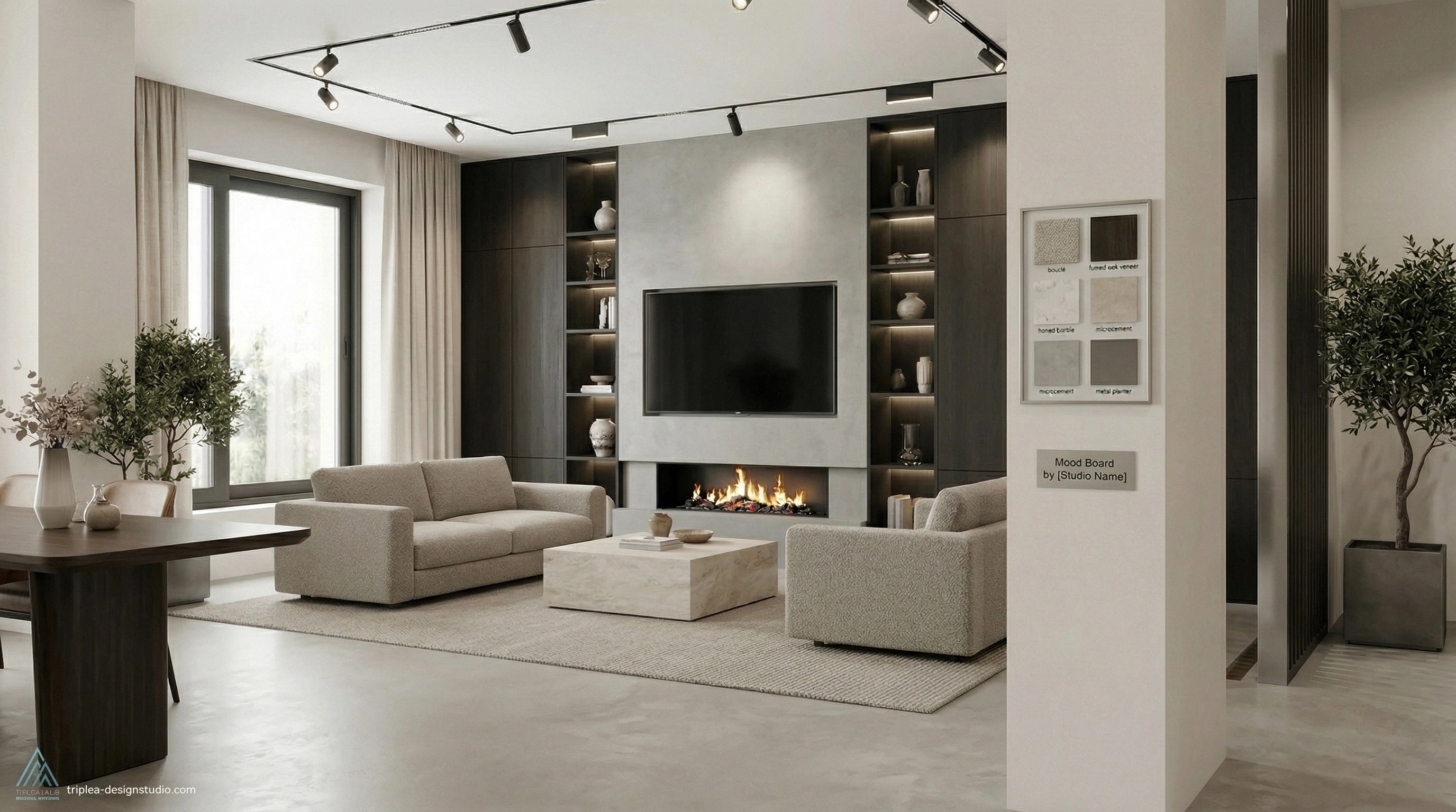 Minimalism Living Room design — interior photo by GenRoom AI
