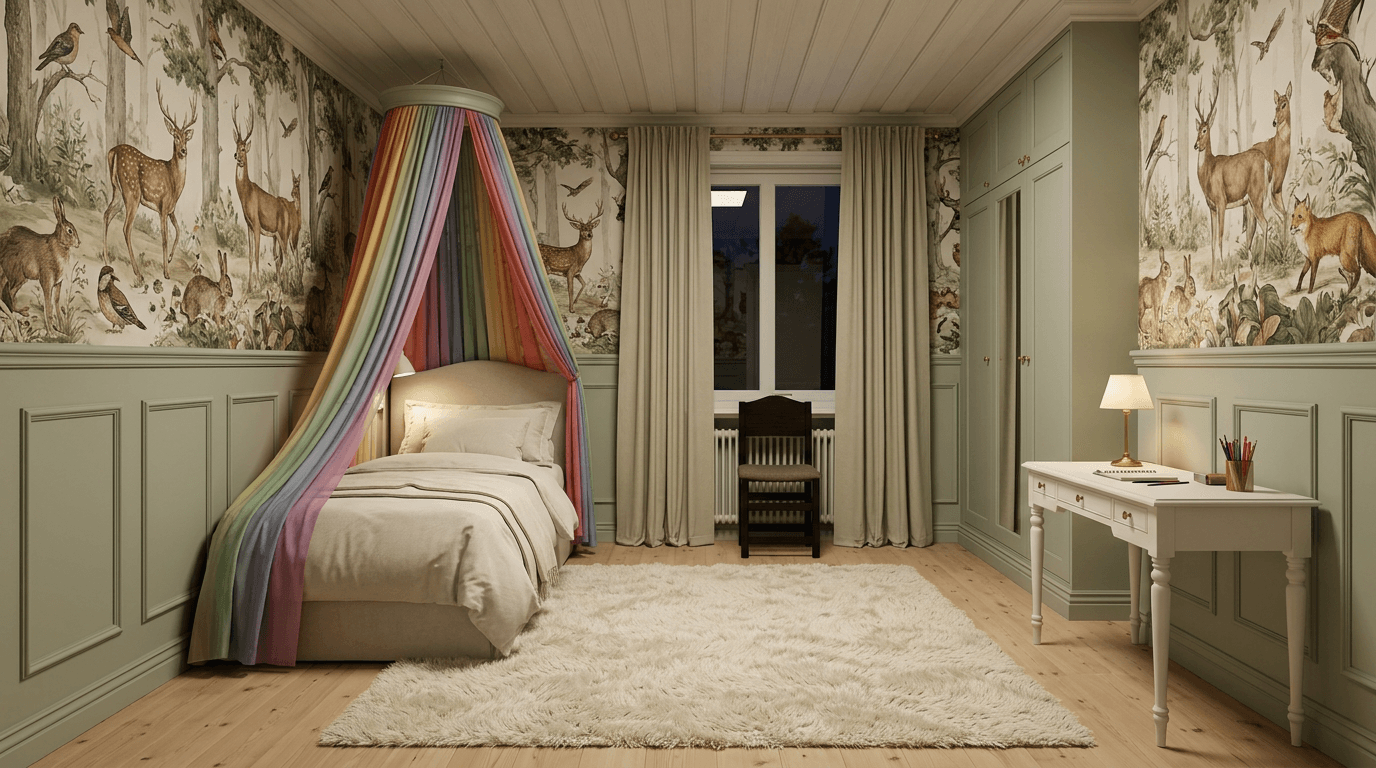 Neoclassic غرفة النوم design — interior photo by GenRoom AI