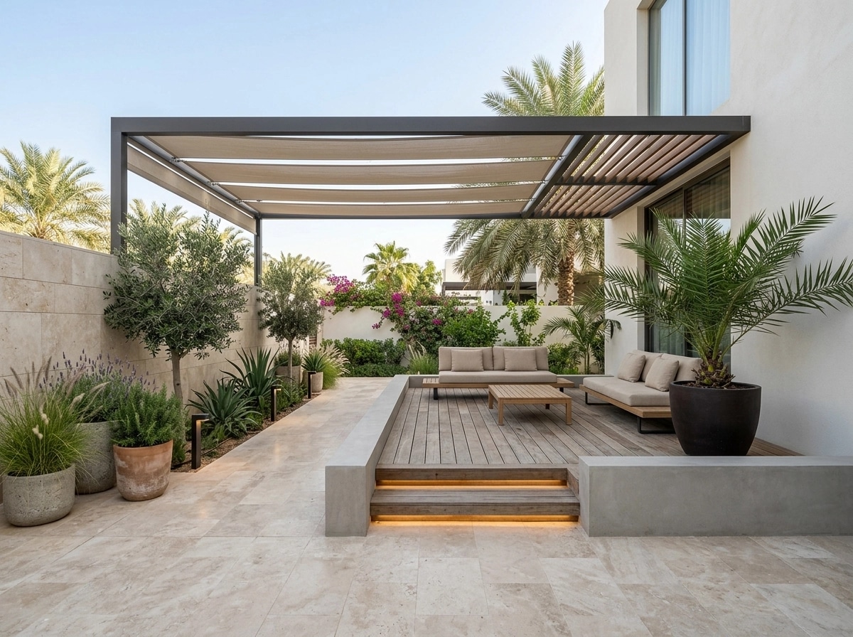 Landscape design in Minimalist Yard style — Yard by GenRoom AI