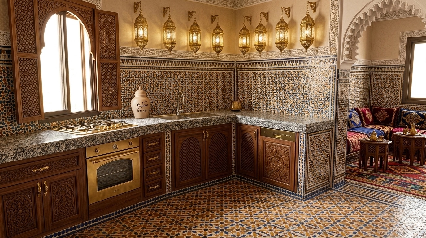 Interior design in Arabian / Moroccan style — Kitchen by GenRoom AI