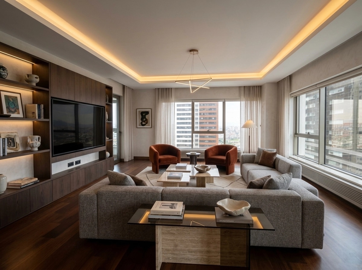 Interior design in Contemporary style — Living Room by GenRoom AI
