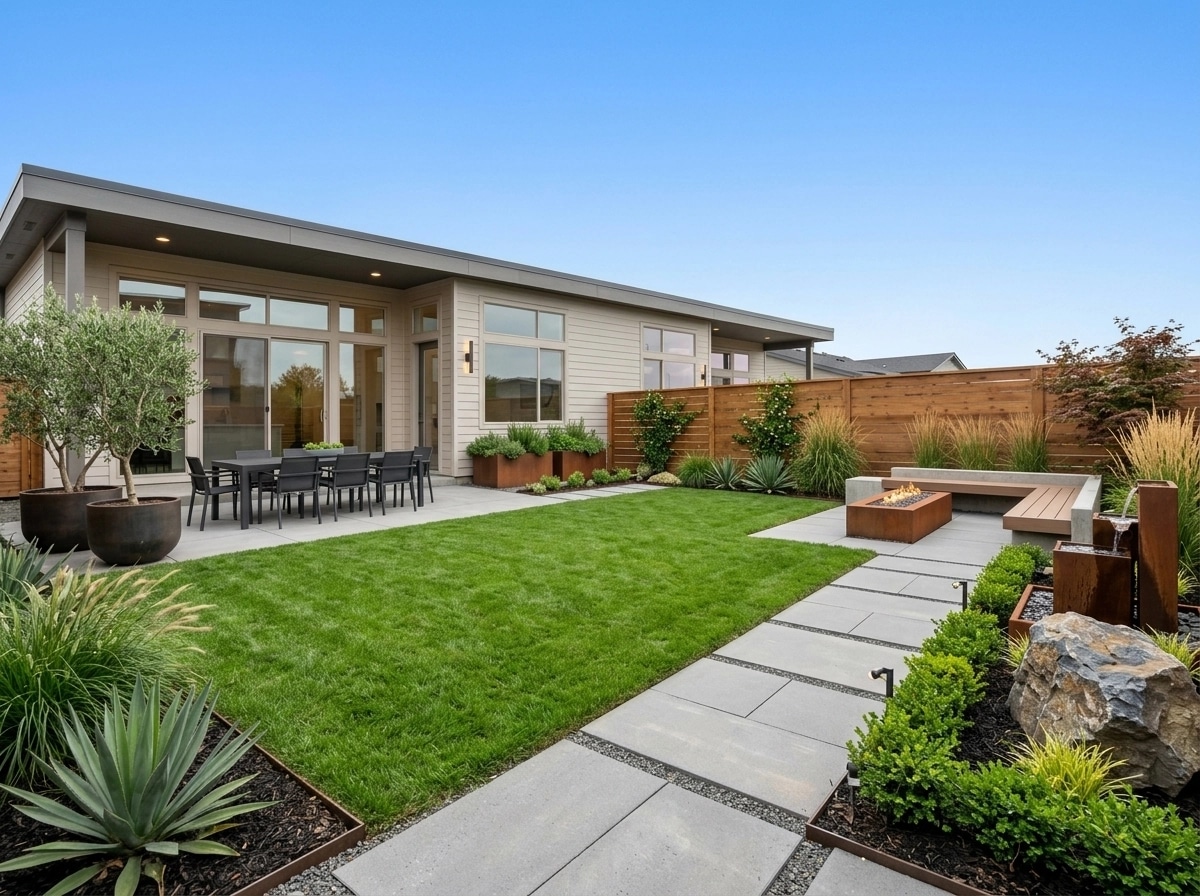 Contemporary Yard Yard design — yard photo by GenRoom AI