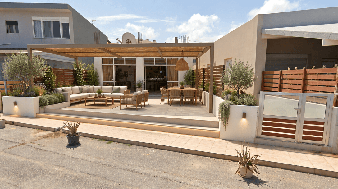 Landscape design in Minimalist Yard style — Yard by GenRoom AI