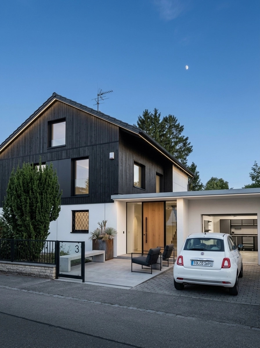 Contemporary Facade Fasad design — facade photo by GenRoom AI
